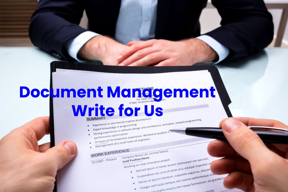 document management write for us