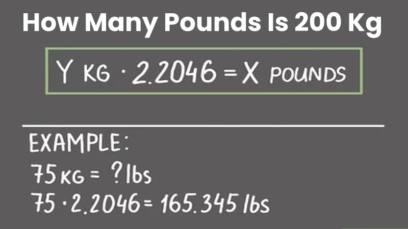 How Many Pounds Is 200 Kg